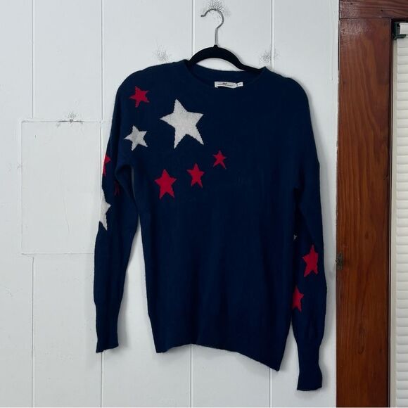 Vineyard Vines Cashmere Sweater USA Stars XS - Picture 1 of 4
